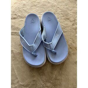 Reef Womens Sierra Light Blue Platform Sandals Size 6 Synthetic Upper Comfortabl
